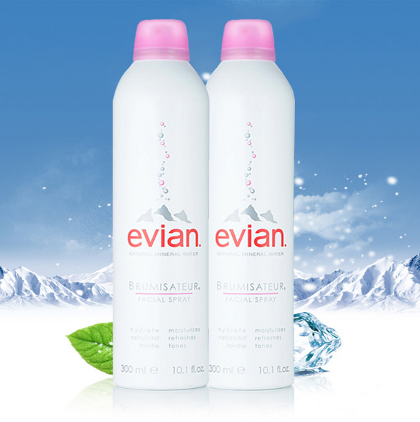 法国evian依云矿泉水喷雾300ml化妆水爽肤水